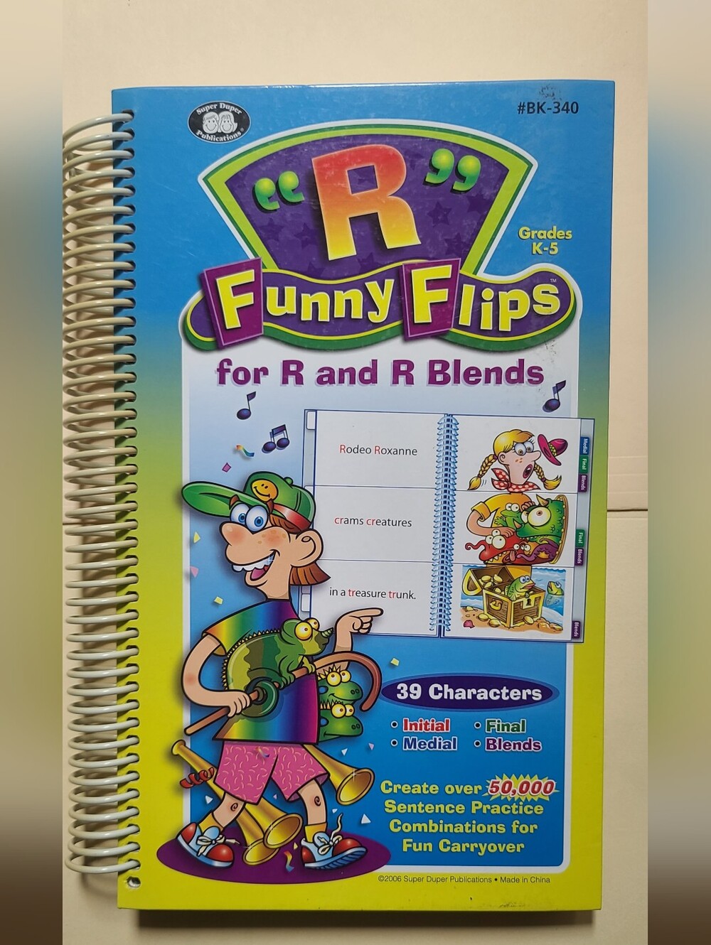 Speech Therapy "R" Funny Flips Learning Workbook - From Super Duper
